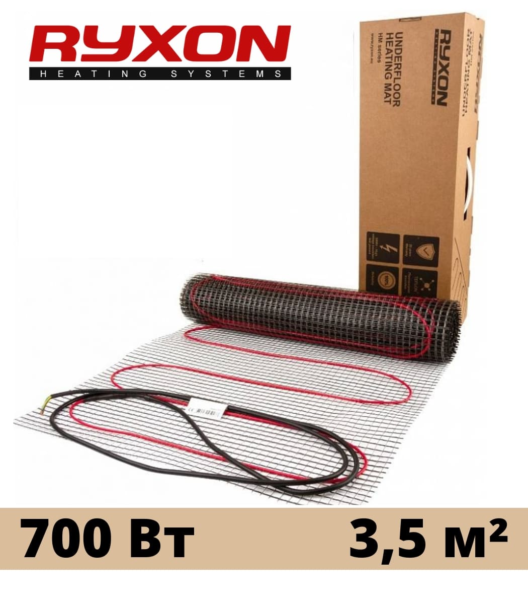 nagrevatelnyy-mat-ryxon-hm-35_700vt-35-m² Нагревательный мат Ryxon HM 3,5/700Вт 3,5 м² — изображение 1