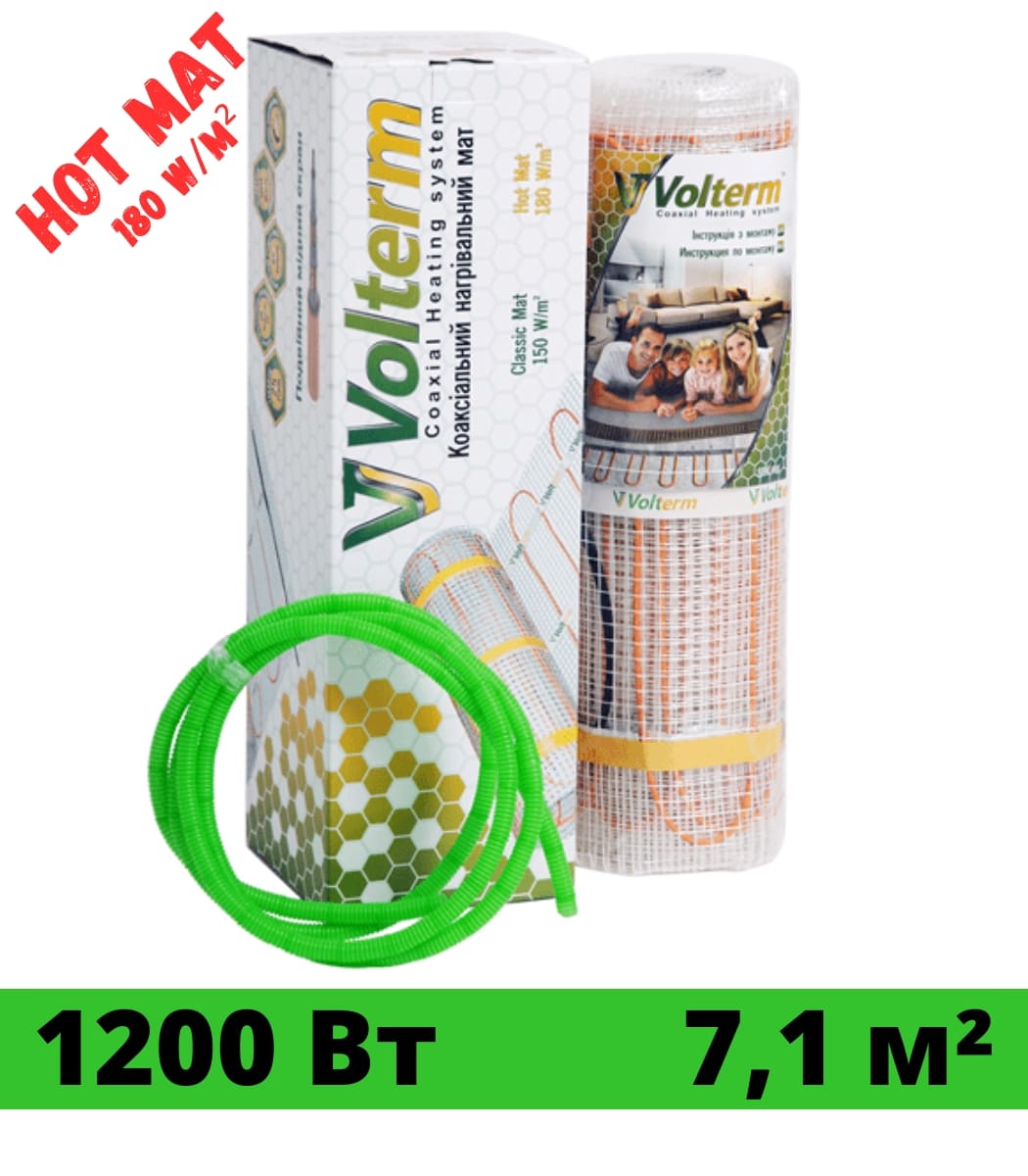 nagrevatelnyy-mat-veria-quickmat-150-35m²-12-1 Нагревательный мат Volterm Hot Mat 1200Вт 7,1 м² — изображение 1