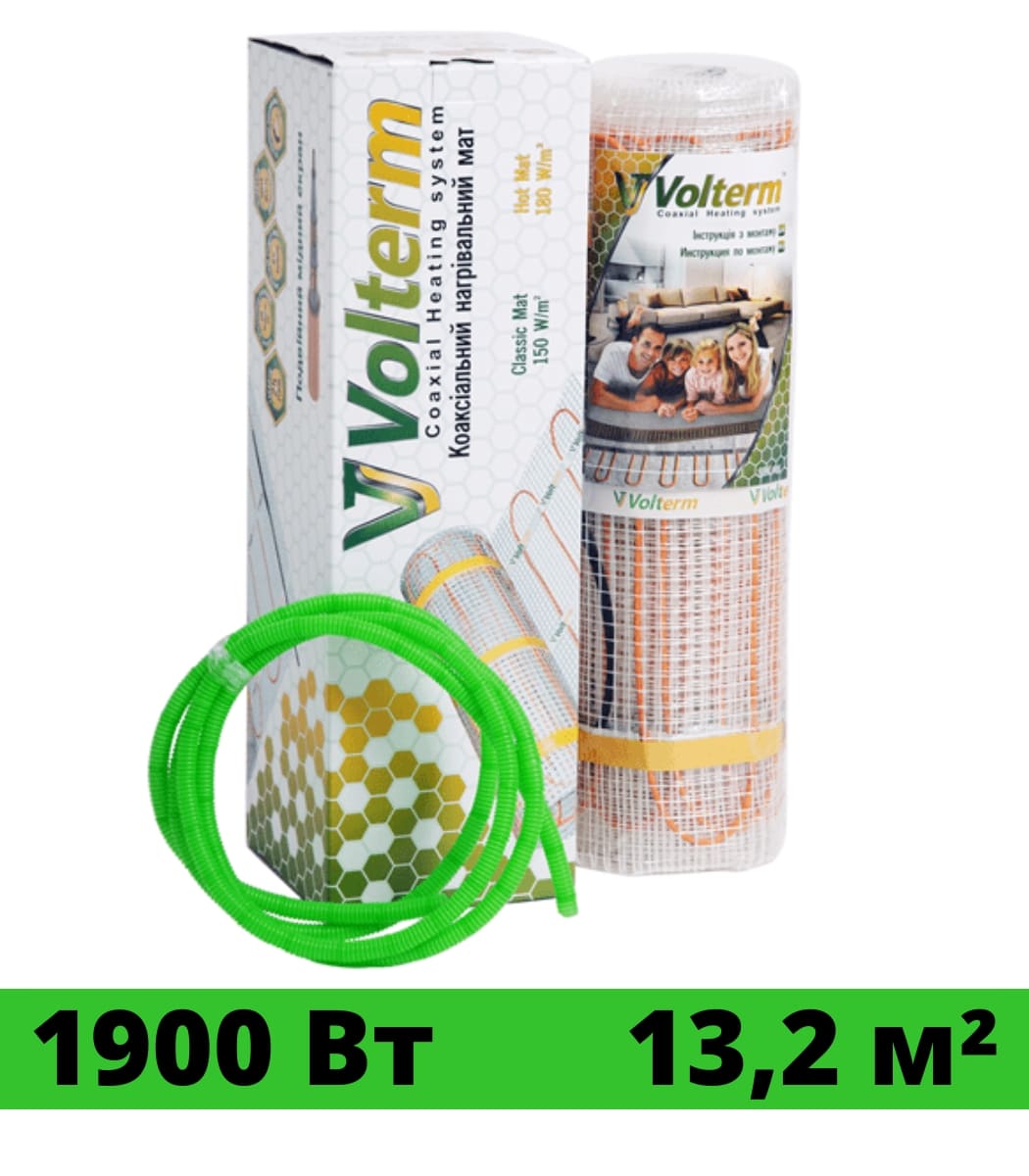 nagrevatelnyy-mat-veria-quickmat-150-35m²-18 Нагревательный мат Volterm Classic Mat 1900Вт 13,2 м² — изображение 1