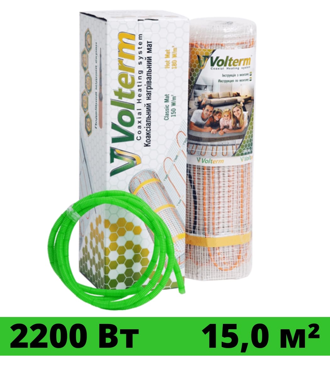 nagrevatelnyy-mat-veria-quickmat-150-35m²-19 Нагревательный мат Volterm Classic Mat 2200Вт 15,0 м² — изображение 1