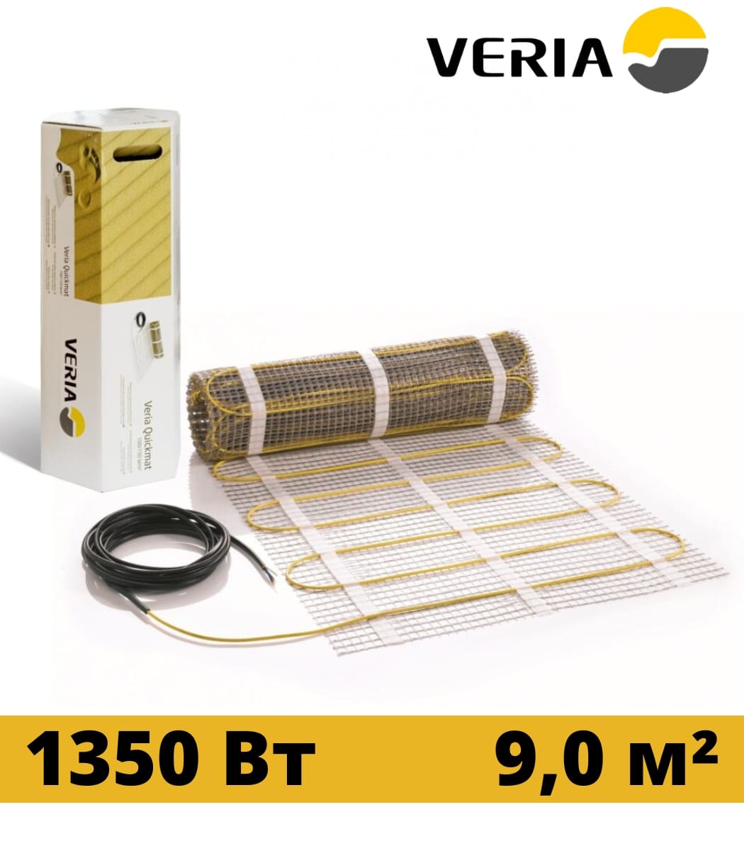 nagrevatelnyy-mat-veria-quickmat-150-9m² Нагревательный мат VERIA Quickmat 150 9м² — изображение 1