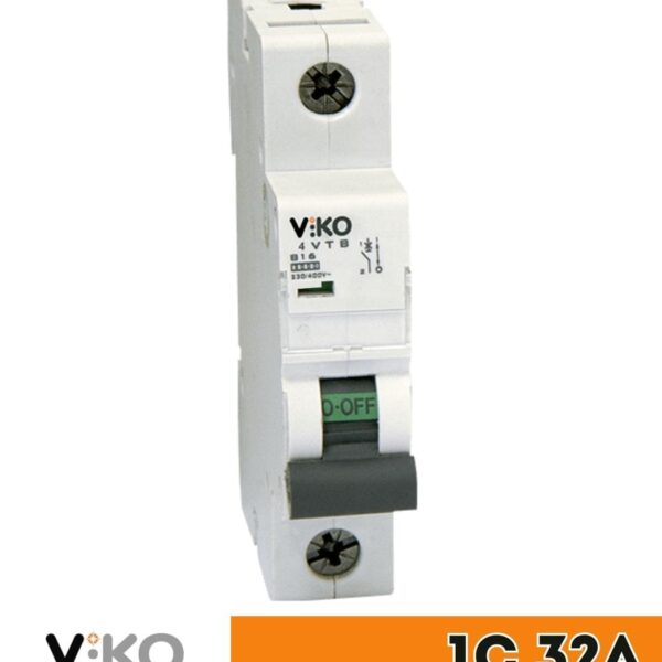 Выключатель автоматический Viko, 1P, C, 32A, 4,5kA 4VTB-1C32