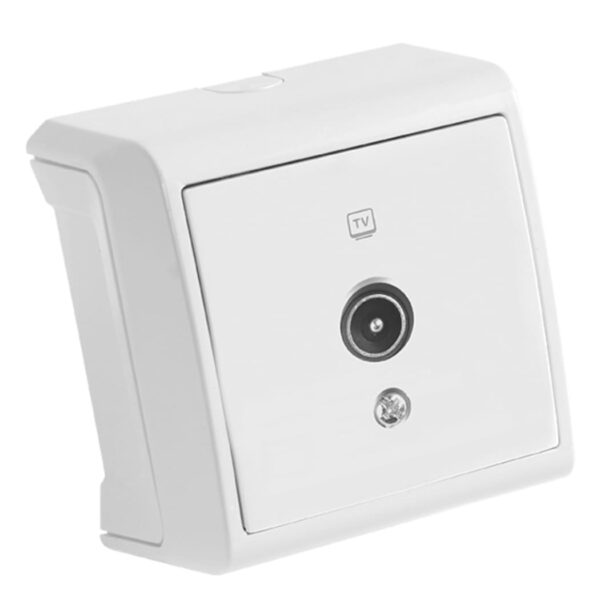 Розетка TV (телевиз) концевая  Белый Viko Vera  90681010