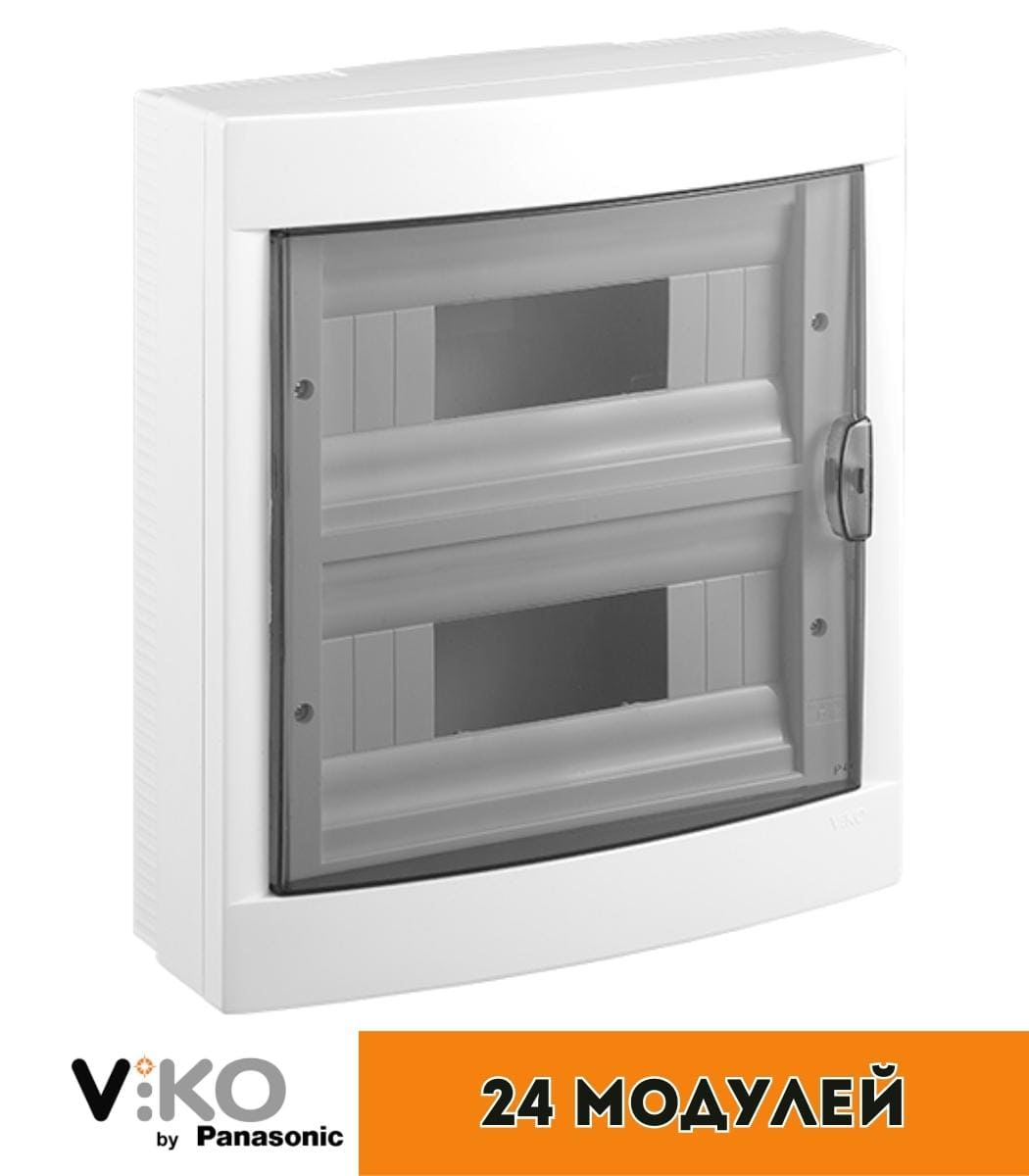 shchitok-narjunyy-24-avt-viko Бокс Viko наружный на 24 автомата Белый 90912124 - Зображення 1
