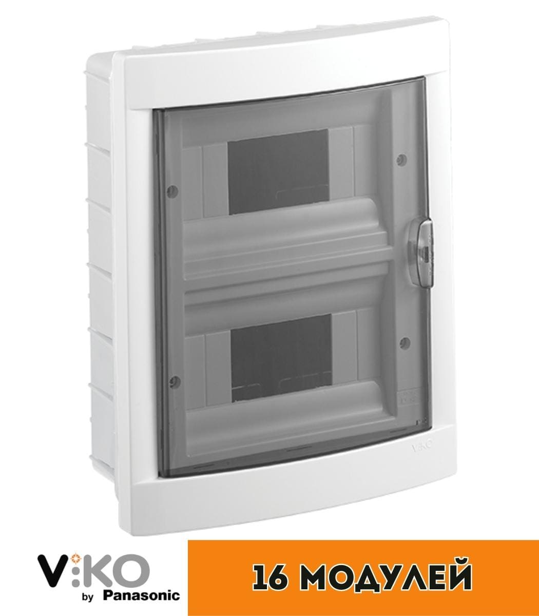 shchitok-vnutrenniy-16-avt-viko Бокс Viko внутренний на 16 автоматов Белый 90912016 — изображение 1