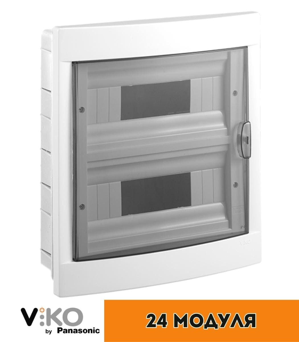 shchitok-vnutrenniy-24-avt-viko Бокс Viko внутренний на 24 автомата Белый 90912024 - Зображення 1