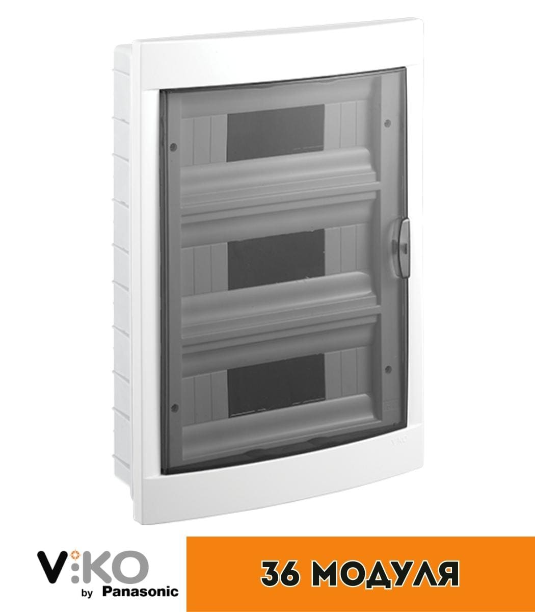 shchitok-vnutrenniy-36-avt-viko Бокс Viko внутренний на 36 автомата Белый 90912036 - Зображення 1