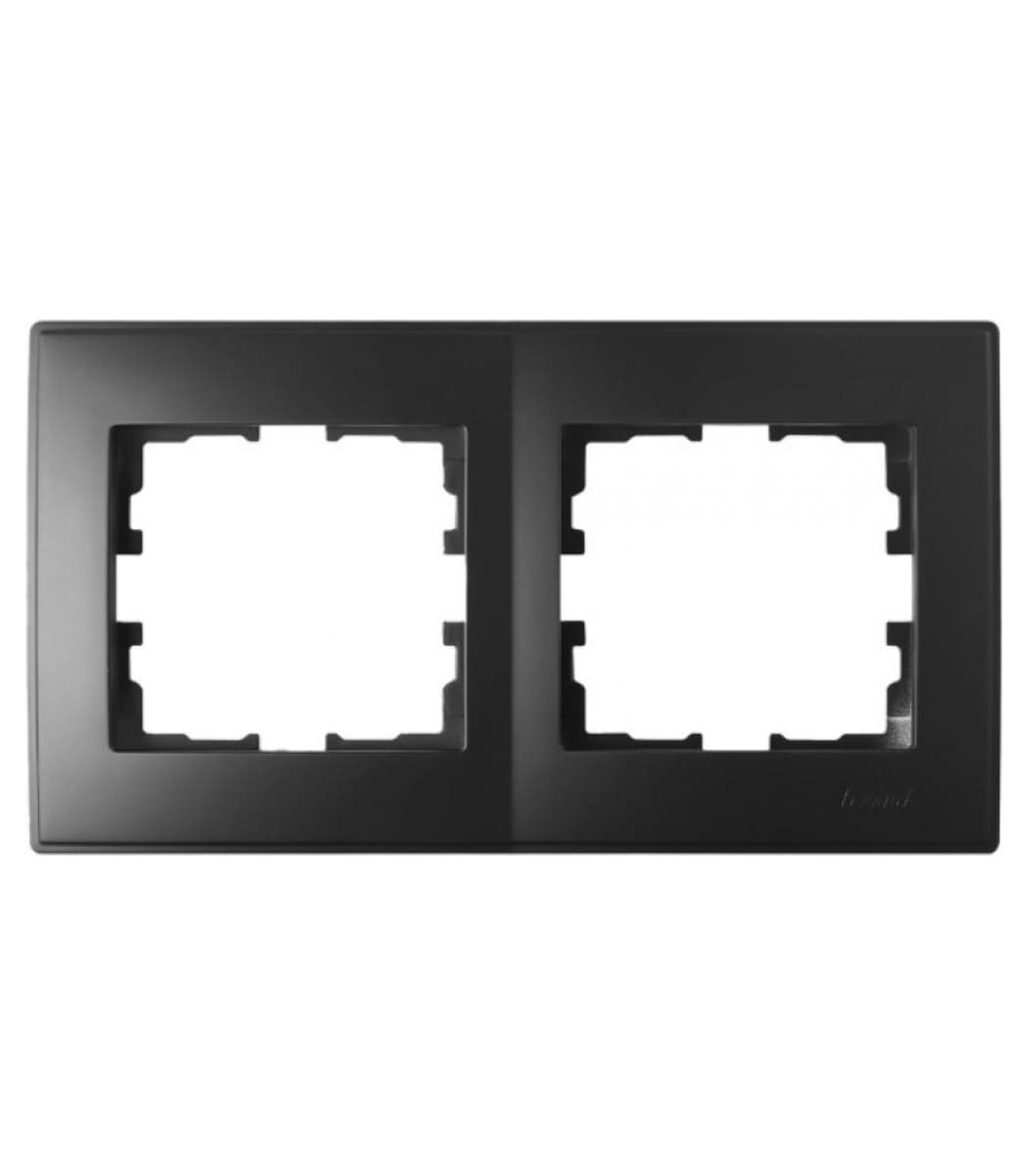 ramka-2-a-gorizontalna-rosa-lezard-lesya-705-4200-147 Рамка 2-я горизонтальная LEZARD LESYA Антрацит 705-4200-147 - Зображення 1