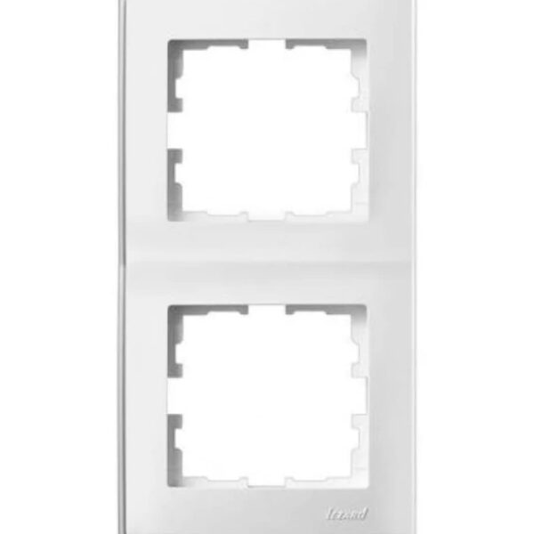 Рамка 2-я вертикальная LEZARD LESYA Белая 705-0200-152