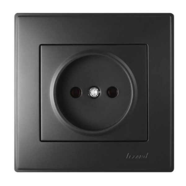 Розетка одинарная LEZARD LESYA Антрацит 705-4242-121B