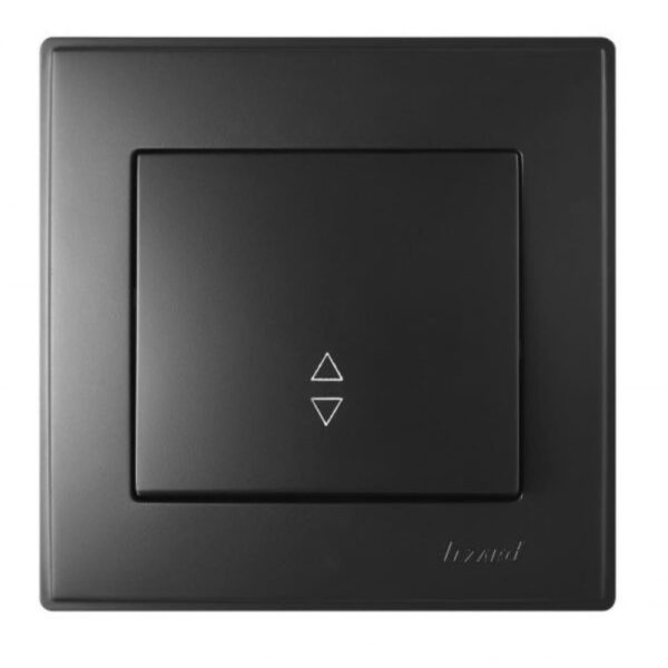 Выключатель одинарный проходной LEZARD LESYA Антрацит 705-4242-105