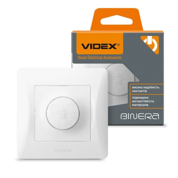 Димер 600Вт белый VIDEX BINERA (VF-BNDM600-W)