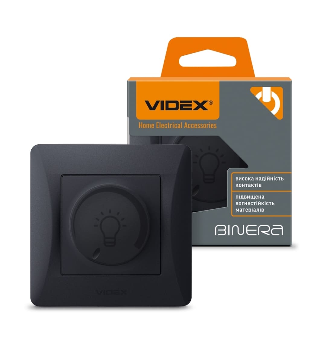 dimer-led-200vt-chorniy-grafit-videx-binera Димер LED 200Вт черный графит VIDEX BINERA (VF-BNDML200-BG) — изображение 1