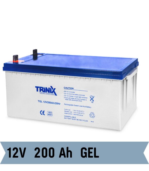 Гелевий Акумулятор (GEL) TRINIX TGL12V200Ah/20Hr для ИБП 12V 200ah