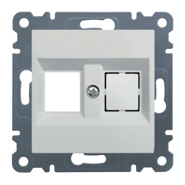 Панель двойная для RJ12/RJ45 Hager Lumina Белая (WL2320)