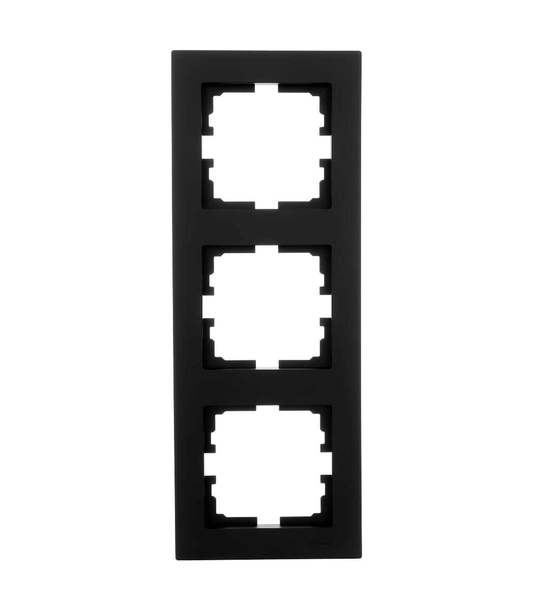 ramka-3-ya-vertikalnaya-lezard-vesna-antracit-742-4200-153 Рамка 3-я вертикальная LEZARD VESNA Антрацит (742-4200-153) — изображение 1