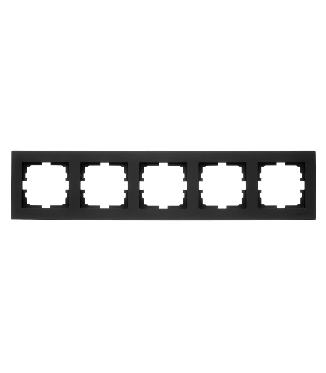 ramka-5-ya-gorizontalnaya-lezard-vesna-antracit-742-4200-150 Рамка 5-я горизонтальная LEZARD VESNA Антрацит (742-4200-150) — изображение 1