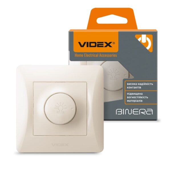 Димер 600 Вт Крем VIDEX BINERA (VF-BNDM600-CR)