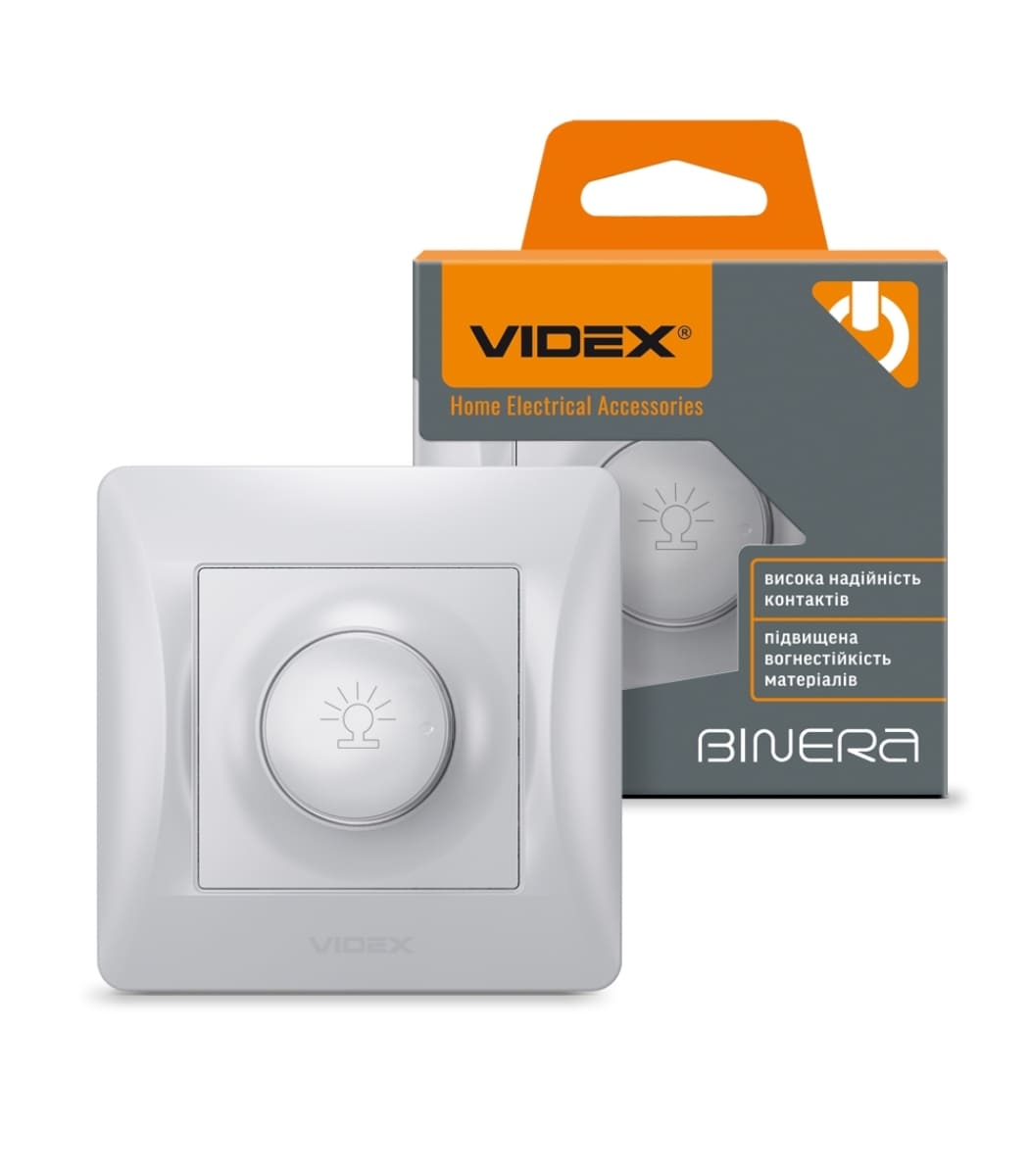 dimer-600vt-sribniy-shovk-videx-binera Димер 600Вт Серебряный шёлк VIDEX BINERA (VF-BNDM600-SS) - Зображення 1