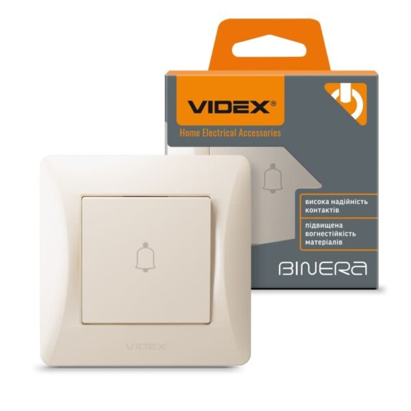 Кнопка звонка Крем VIDEX BINERA (VF-BNDB1-CR)