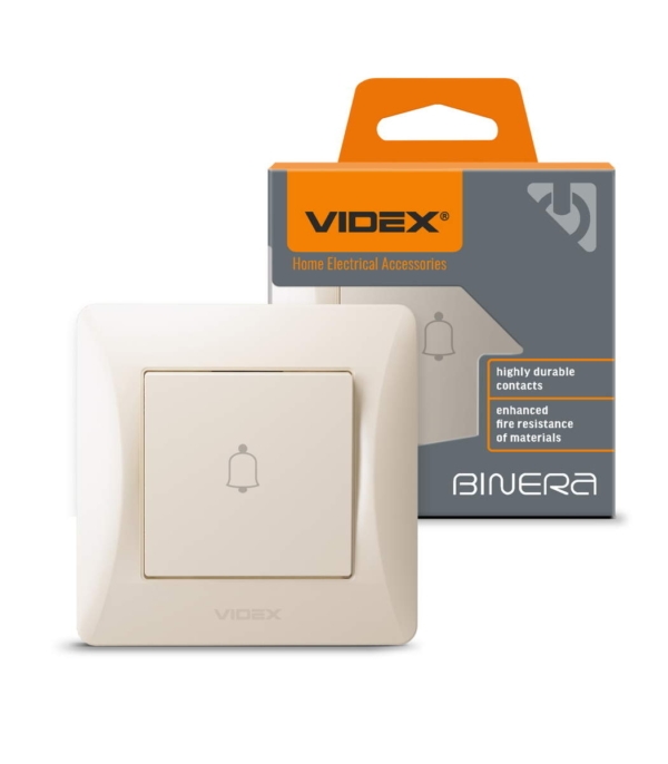 Кнопка звонка Крем VIDEX BINERA (VF-BNDB1-CR) — изображение 2