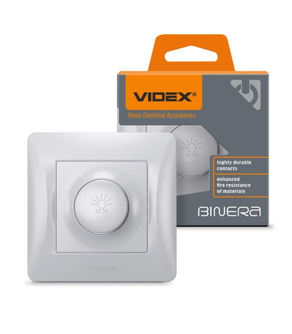 Димер 600Вт Серебряный шёлк VIDEX BINERA (VF-BNDM600-SS) - Зображення 2