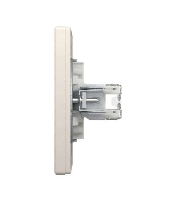 Розетка компьютерная 2-я, RJ45, кат.5е, UTP, Кремовая, Asfora EPH4400123 — изображение 7