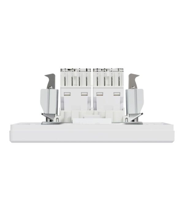 Розетка компьютерная, RJ45, кат.5е, UTP, двойная Белая, Asfora EPH4400121 — изображение 4