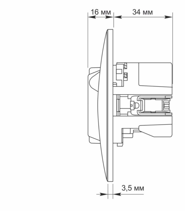 Розетка одинарная с заземлением + 2 USB Серебряный шёлк VIDEX BINERA (VF-BNSK1GU2-SS) — изображение 6