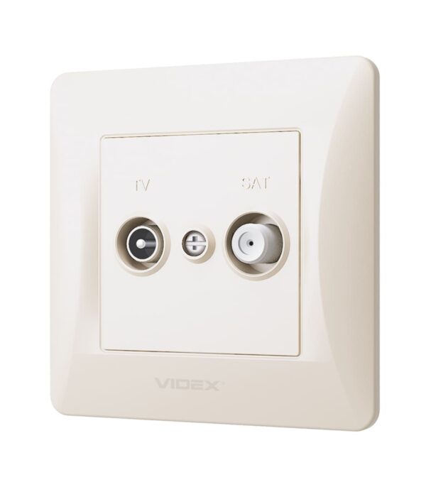 Розетка TV+SAT Крем VIDEX BINERA (VF-BNSK2TVSATE-CR) — изображение 3
