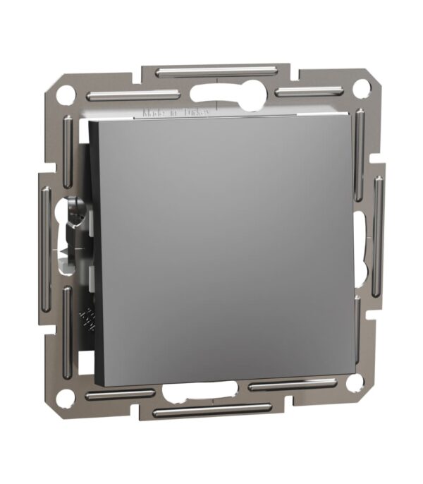 Выключатель кнопочный 1кл Schneider Electric Asfora Антрацит EPH0700171 — изображение 3