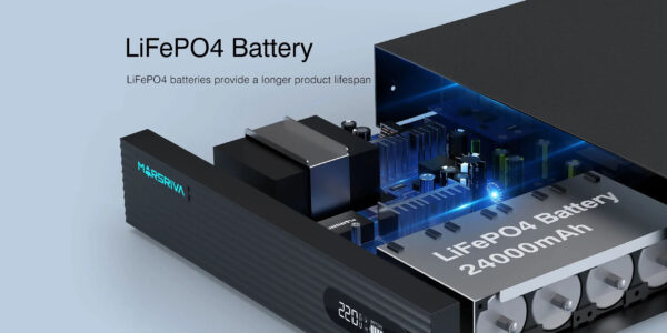 Источник бесперебойного питания для Роутера GPon MARSRIVA Smart Mini DC UPS KP7 Pro 100W 24000mAh — изображение 7
