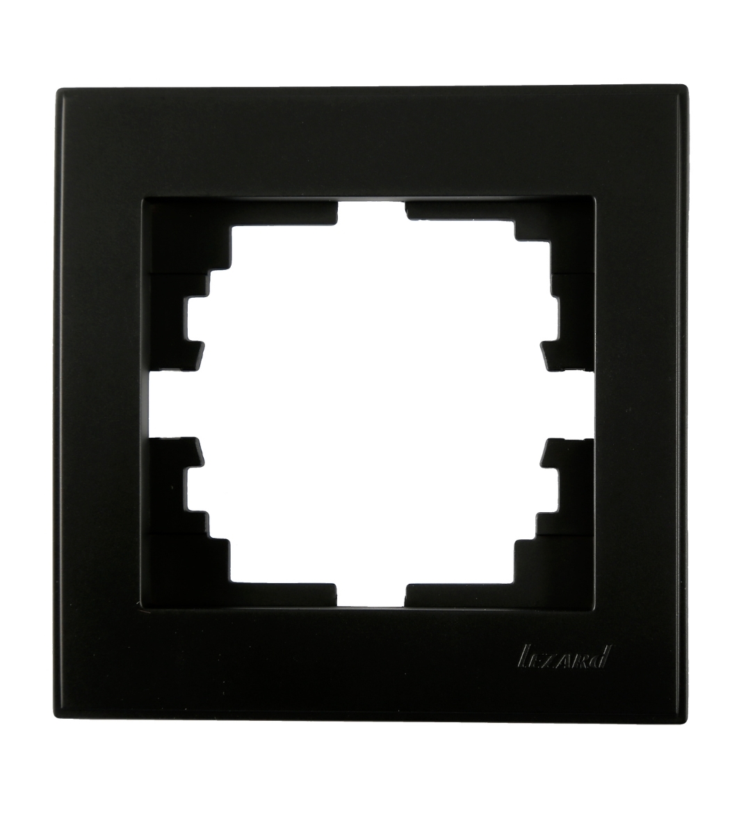 ramka-1-ya-lezard-rain-antracit-703-4242-146 Рамка 1-я LEZARD RAIN Антрацит (703-4242-146) - Зображення 1