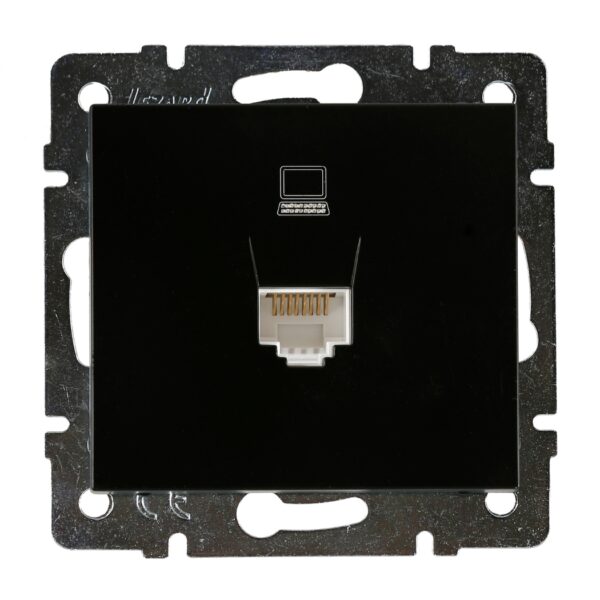 Розетка компьютерна PC LEZARD RAIN Антрацит (703-4288-139)