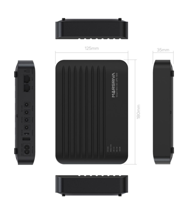 Источник бесперебойного питания для Роутера GPon MARSRIVA Smart Mini DC UPS KP5 Max 18W LifePo4 20000mAh — изображение 3