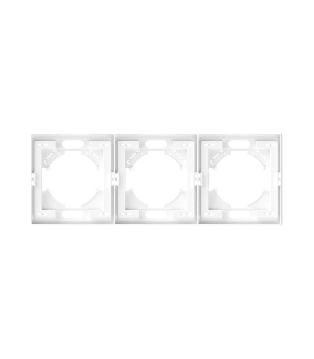 videx_nota_28910_padded_1050x1200 Рамка 3-пост. горизонтальная Nota Videx, Белая матовая (VF-NT-FR3H-WH) — изображение 1