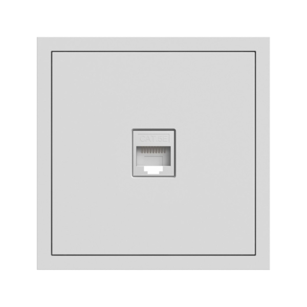 PC-розетка компьютерная 1-я RJ45, Cat.5e UTP Soft ARDERO, Белый (ER151PC-W)