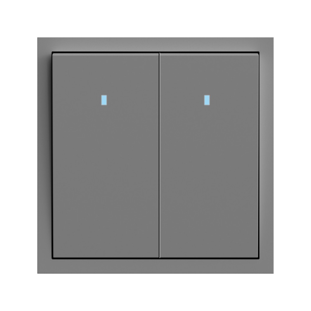 ardero_soft_80767_20260324181402 Выключатель 2-кл. с подсветкой Soft ARDERO, Серый (EV112L-G) — изображение 1