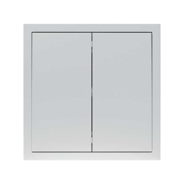 Выключатель 2-кл. Soft ARDERO, Серебро (EV112V-S)