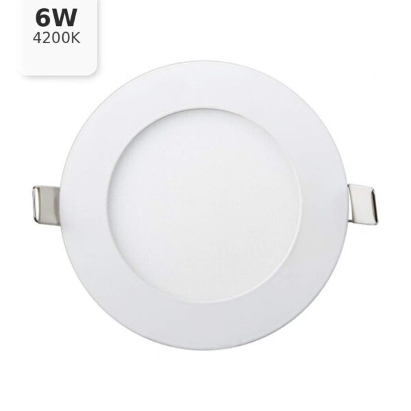 Круглый встраиваемый светильник Lezard, 6W, 4200K, Ø120 мм, вырез Ø107 мм (442RRP-06)