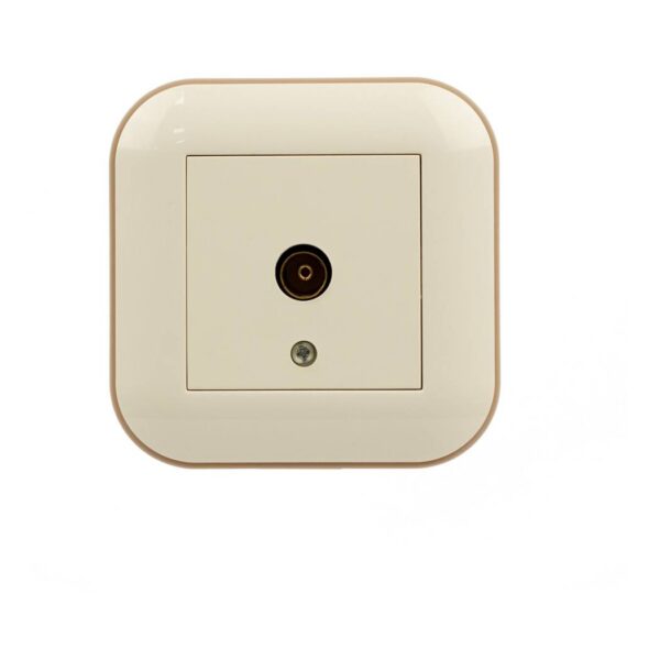 TV-розетка концевая Ovivo LOFT Крем+Крафтовый (404-020306-225)