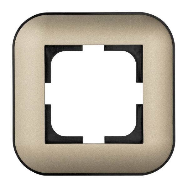 Рамка 1-я Ovivo LOFT Антрацит+Черный (404-130008-096)