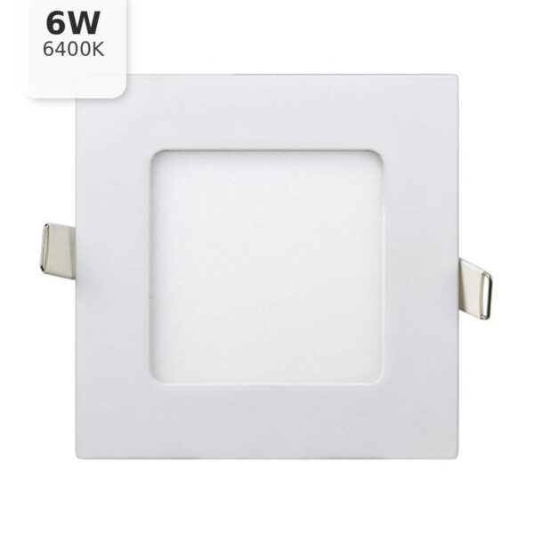 Квадратный встраиваемый светильник Lezard, 6W, 6400K, 120x120 мм (464RKP-06)