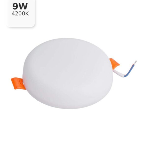 Круглый точечный светильник Lezard, 9W, 4200K, без рамки, Ø100 мм (100-CCEL-4209)