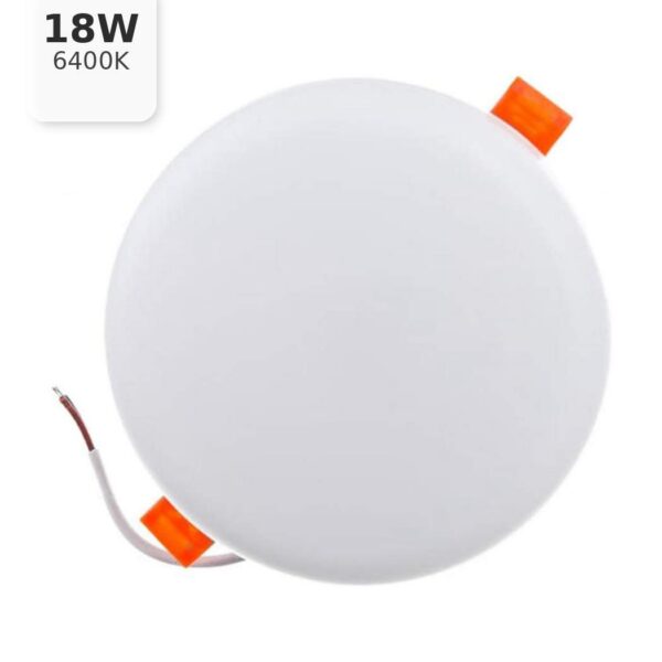 Круглый точечный светильник Lezard, 18W, 6400K, без рамки, Ø119 мм (119-CCEL-6418)