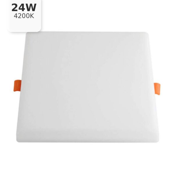 Квадратный точечный светильник Lezard, 24W, 4200K, без рамки, 170x170 мм (170-SCEL-4224)