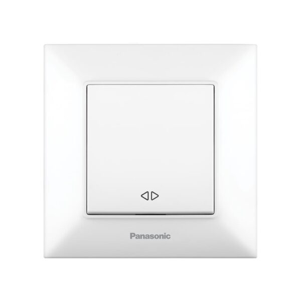 Выключатель одинарный перекресный Panasonic Arkedia Slim Белый, WNTC00052WH-UA