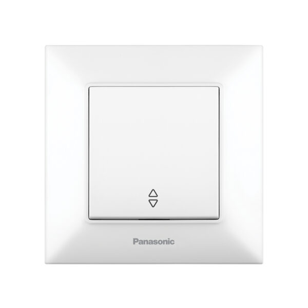 Выключатель одинарный проходной Panasonic Arkedia Slim Белый, WNTC00032WH-UA