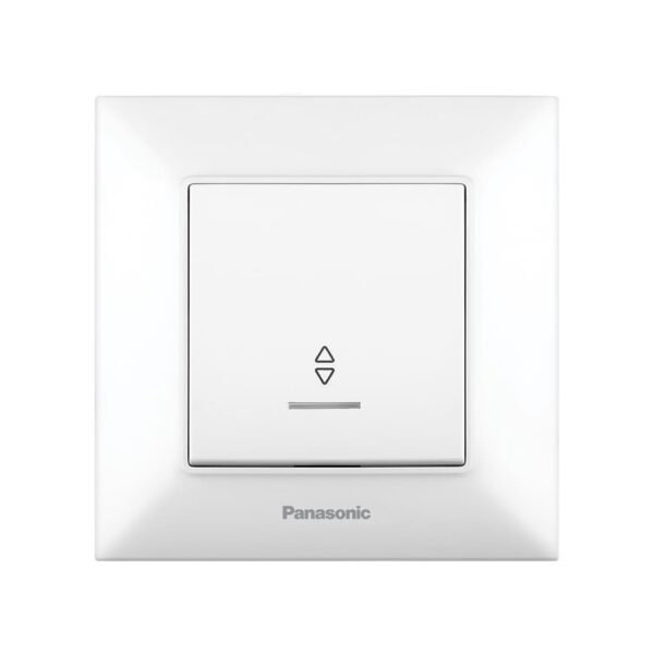Выключатель одинарный проходной с подсветкой Panasonic Arkedia Slim Белый, WNTC00042WH-UA