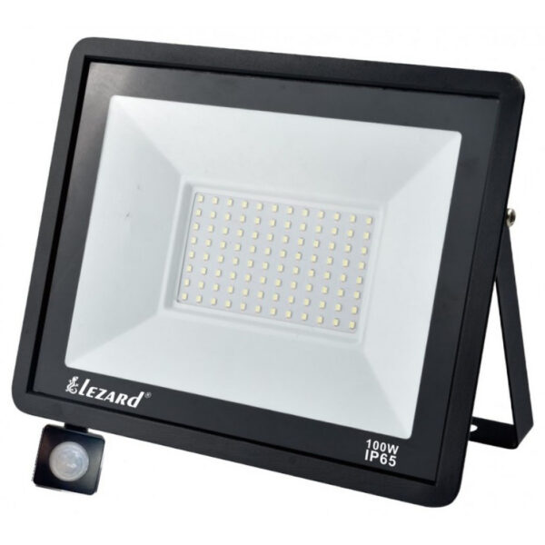 LED прожектор Lezard, 100 Вт, 6500 K, IP65, с датчиком движения (PAL65100SN)